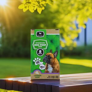 GetandLove Vrecká na psie exkrementy s vôňou levandule - 8 roliek, 160 vreciek - Sáčky na psie exkrementy