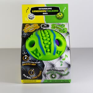 Интерактивна играчка за кучета Getandlove Luminous Talking Ball в опаковка - Игри за кучета