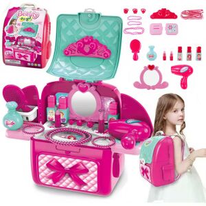 Lányok Játék Smink Kozmetikai Bőrönd Hátizsák