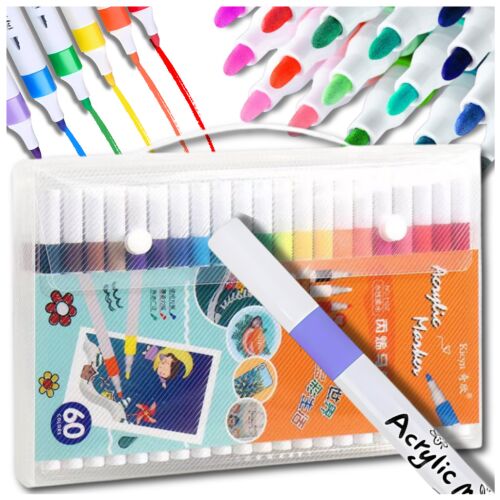 Akril jelölőfilcek különféle felületekre 60 db akril jelölő 140227387