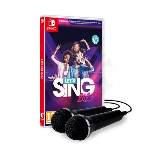 Let’s Sing 2023 + 2 Microphones, Nintendo Switch, Konzol játékszoftver 140227587