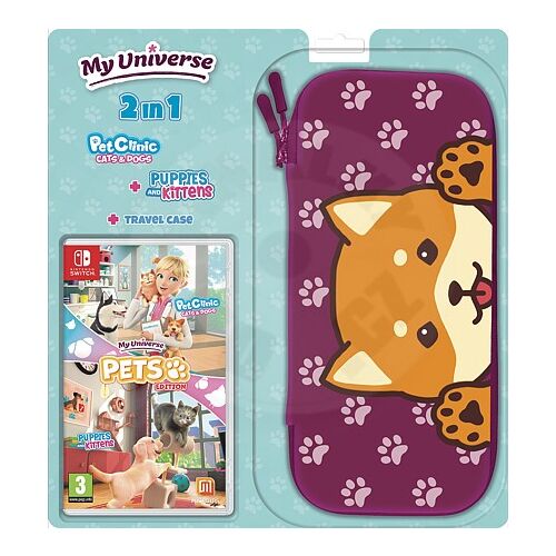 My Universe Pets Edition Nintendo Switch játékkészlet utazótokkal, kutyás dizájnnal - Konzol játék