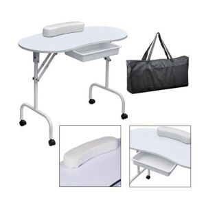 Homeland Hordozható manikűrös asztal-fehér (HO-SW110FH) 140228383 - Műkörömépítés