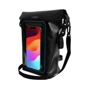 Csónaktáska FIXED Float Bag mobiltelefon zsebbel 3L, fekete 140232137 - Vízálló táska