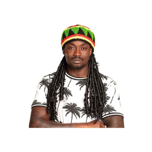 Jamaikai Rasta Sapka - Zöld, Sárga, Piros Kötött Sapka - Boland