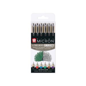 Sakura Pigma Micron 01 tolltartó 6 alapszínnel 140233393 - Sakura