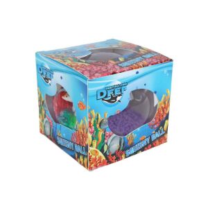 Destination Deep Ocean átlátszó labda tengeri élőlényekkel, 9 cm 140233414 - Stresszlabda