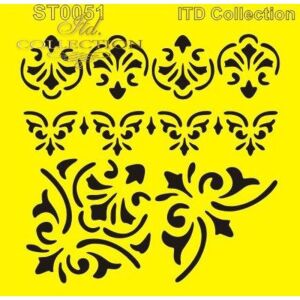 Stencil 16x16cm 140235126 - Rajzsablon