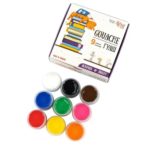 Tempera készlet iskolásoknak, 9 x 10 ml - Rósa Start Kids 140235237