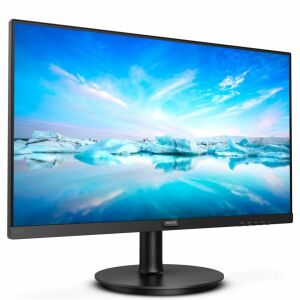 Philips 22 hüvelykes Full HD LED monitor ferde nézet bekapcsolt képernyővel - Monitor