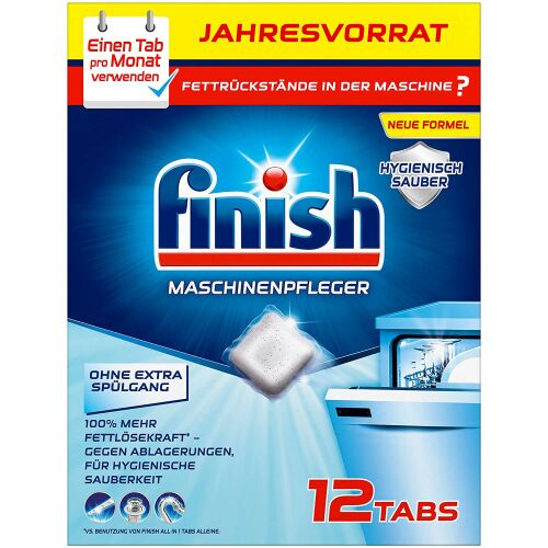 Finish mosogatógép tisztító tabletták, 12 darab 140236422