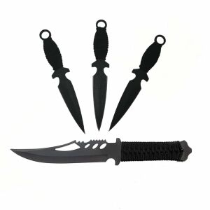 DEPOX Black Fury Jagd- und Wurfmesser Set - Jagd- & Survivalmesser