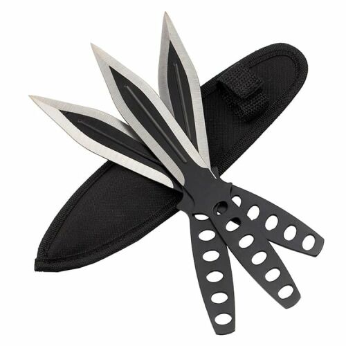 Ballistic Blades dobókés készlet fekete Cordura tokkal