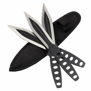 Sada vrhacích nožov Ballistic Blades s čiernym puzdrom Cordura - Lovecké nože a nože na prežitie