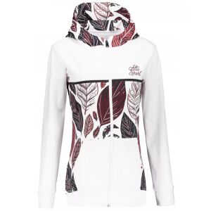 Női pulóver a zip prémiumon ALTISPORT VOJ/ALW061MI02 FEHÉR/BURGUNDIA méret: M 140240853 - Női ruházat