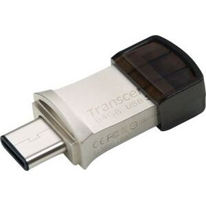 64GB JETFLASH 890 SILVER USB3.1 COB PLUG A + TYPE C (TS64GJF890S) 140243811 - Transcend