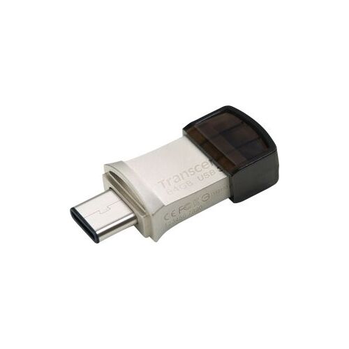 64GB JETFLASH 890 SILVER USB3.1 COB PLUG A + TYPE C (TS64GJF890S) 140243811
