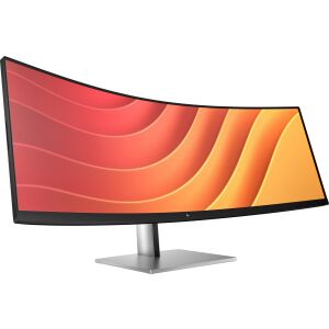 HP E45c G5 44,5-Zoll Curved Monitor, Ansicht aus schrägem Winkel - Monitore