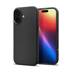 SPIGEN LIQUID AIR szilikon telefonvédő (ütésállóság, légpárnás sarok, rombusz) FEKETE Apple iPhone 17 140248348 - Spigen