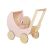 Pepita XXL pink wooden walker for toddlers with toy