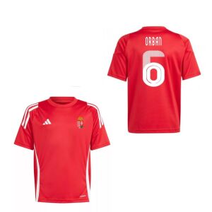 Magyarország mez felső szurkolói Adidas gyerek piros T24 - ORBAN 6 140249029 - Gyerek focimez