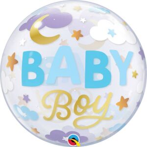 22 inch-es Baby Boy Sweet Dreams Bubble Lufi Babaszületésre