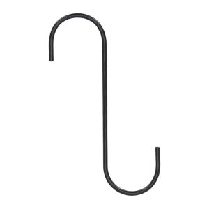 Felakasztható S kampó, fekete, 20 cm 140252416 - Kampó