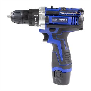 IRIS TOOLS ITDM-100 Akkus fúró és csavarbehajtó szett (táska + fúró + 2 akku + töltő+bit szett), 21 V 140252753 - Iris