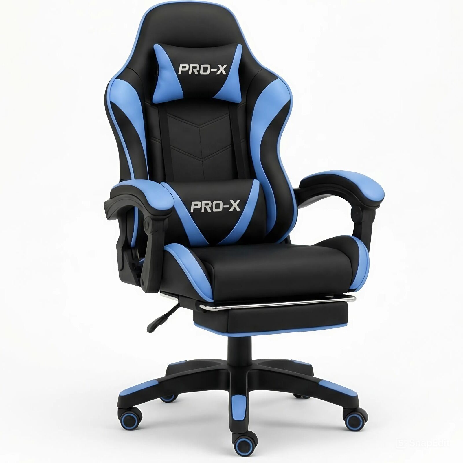 E-shop GOBORELAX Hráčske kreslo s opierkou na nohy a masážnou funkciou -...