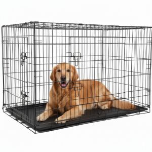 Pepita XXXL schwarzer Hundezwinger mit Hund, 120x74x80,5cm - Viehzucht