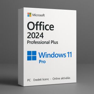 Microsoft Office 2024 Professional Plus és Windows 11 Pro csomag, eredeti licensz - Szoftver