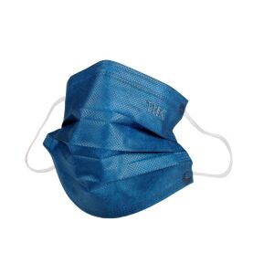 Комплект от 50 броя медицински маски за лице THK, Индивидуално опаковани, 3 гънки, 3 слоя, Син цвят 140266947 - Маска за уста