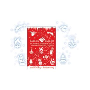 Шаблон за декорация Sablon KA1401 за спрей, 10 дизайна на коледна тематика - Коледна украса