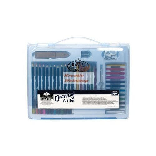 Nagy színes művészkészlet - Divatos áttetsző táskában - ROYAL 140267240