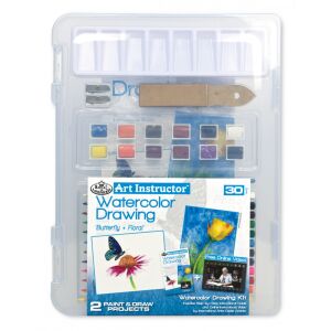 Művészeti oktató készlet - Rajzolás akvarellceruzával- műanyag hordtáskában 140267254 - Művészceruza