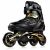 Spokey PRIME PRO inline skate, black and gold, close up
