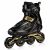 Spokey PRIME PRO inline skate, black and gold, side view