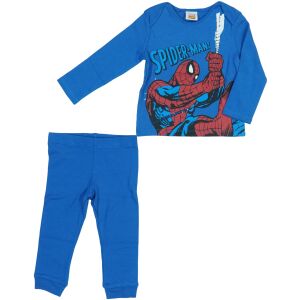 Marvel Spider-Man Fiú Pizsama 80-as Méret, Kék Hosszú Ujjú Pizsama - Gyerek pizsama, hálóing