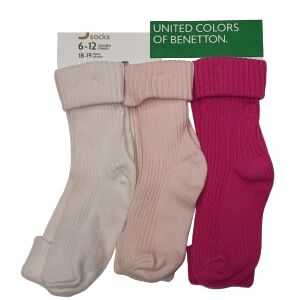 Benetton Dievča Pláštenky (EÚ 19) 140269014 - Detské ponožky, chrániče kolien