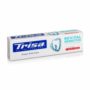 Pasta de dinti Trisa Revital Sensitive + Xylitol si ierburi elvetiene 75 ml, 904163 Albastru 140269404 - Trisa