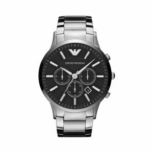 Emporio Armani AR2460 Herren Chronograph Uhr mit schwarzem Zifferblatt - Uhren für Herren