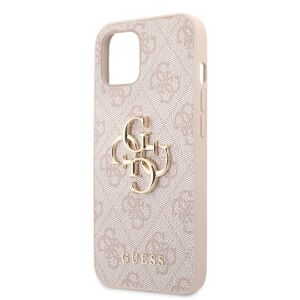 Guess Apple iPhone 13 (6.1) PU 4G Metal Logo hátlapvédő tok pink (GUHCP13M4GMGPI) 140270586 - Sport telefontok