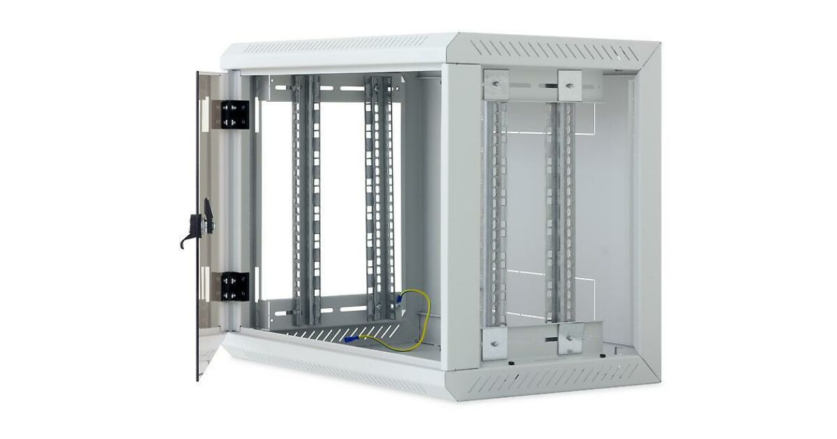 Triton 19-os rack, fali szerelvény, 12U/500, levehető oldallap, fali ...