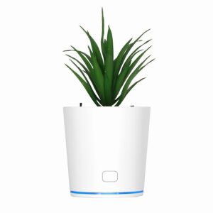 Purificator forma de ghiveci, de aer, cu USB, 12.3 cm inaltime, 7 cm diametru, ABS si plastic, Lumina LED, Silentios