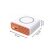 Purificator de aer, wireless, 3 in 1, orange, din abs, 10 x 10 x 4 cm, incarcare wireless si prin USB, design prietenos cu carcasa telefonului, sistem de siguranta multiplu, extrem de silentios 140323404