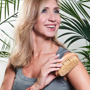 Fából készült kefe száraz masszázshoz YEYE 140324874 - Fürdőkefe