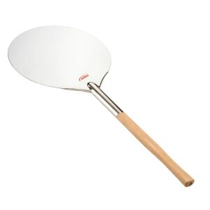 Inoxibar rozsdamentes pizza lapát fa nyéllel 25,5 x 62 cm ,18/10 rozsdamentes acélból