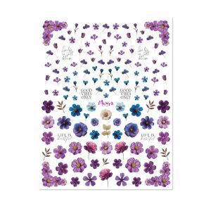 Moyra Vizes matrica válogatás No. 17 Dried flowers Purple 140333235 - Körömmatrica