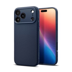 SPIGEN LIQUID AIR szilikon telefonvédő (ütésállóság, légpárnás sarok, rombusz) SÖTÉTKÉK Apple iPhone 17 Pro Max 140336542 - Spigen