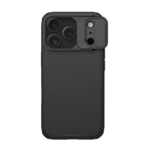 NILLKIN CAMSHIELD PRO MAGNETIC műanyag telefonvédő (ütésállóság, kameravédő, mágneses, csíkos) FEKETE Apple iPhone 17 Pro 140336582 - Nillkin